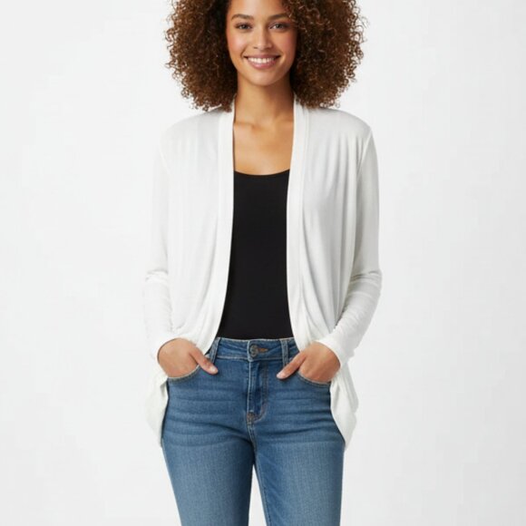 Aritzia Sweaters - Aritzia Babaton Cardigan Sweater Dolman 3/4 Length Sleeve Button front Off White